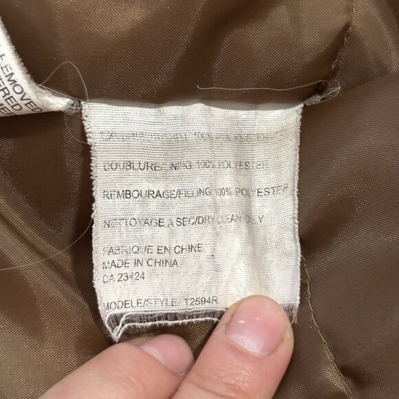 VTG Fennelli Limited Edition Womens Full Length Brown Winter Coat Size 15/16 Fur - Picture 13 of 16